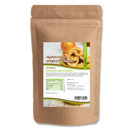 Getrocknete Apfelringe ungeschwefelt – im Beutel ab 1kg