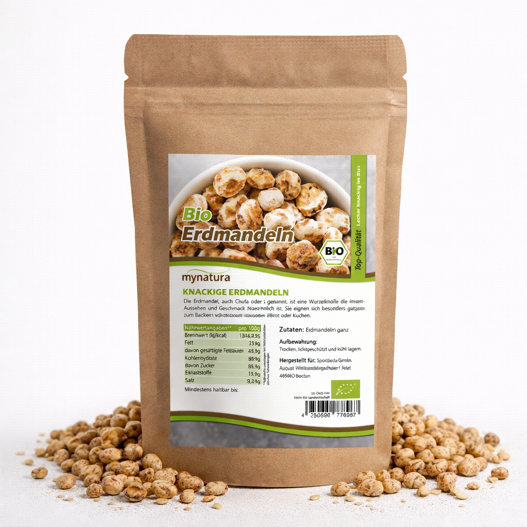 Bio Erdmandeln ganz - im Beutel ab 1kg