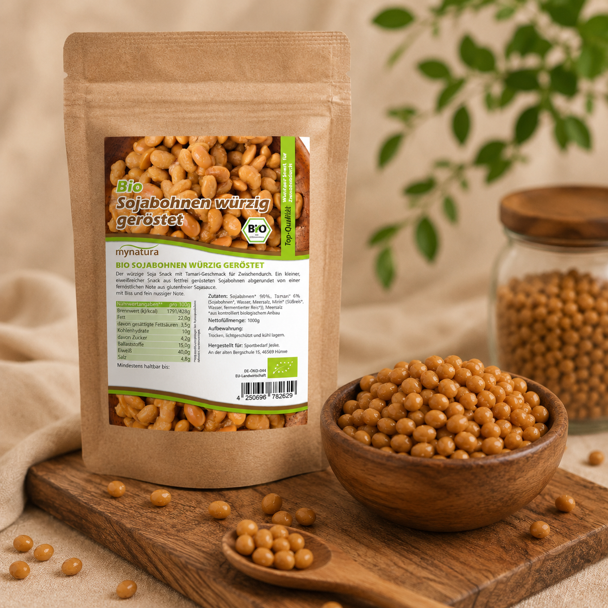 Bio Sojasnack würzig – im Beutel ab 1kg