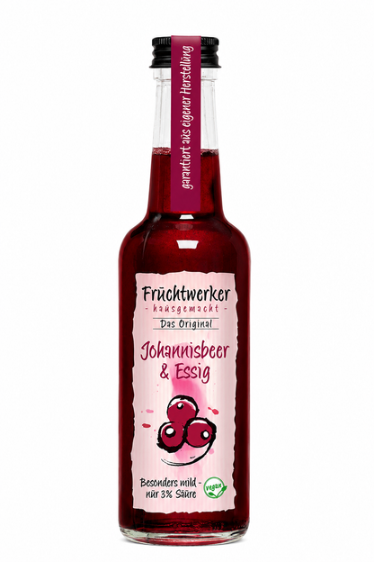 Fruchtwerker Johannisbeer & Essig - in der Flasche 250ml