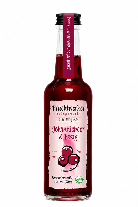 Fruchtwerker Johannisbeer & Essig - in der Flasche 250ml