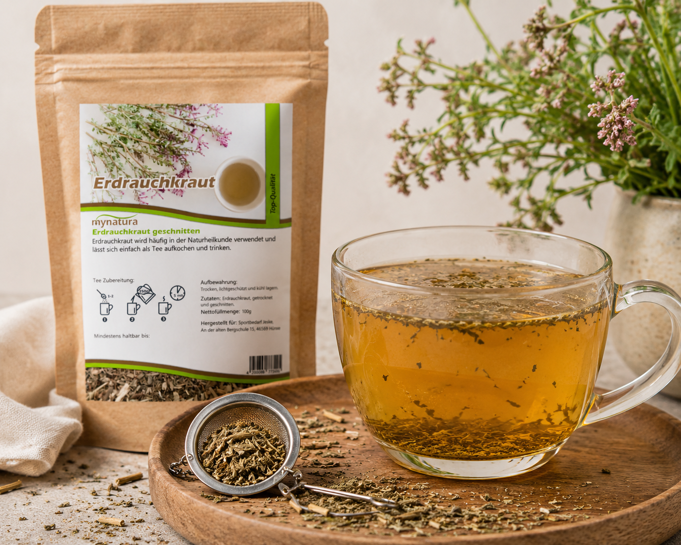 Erdrauchkraut geschnitten – im Beutel ab 100g