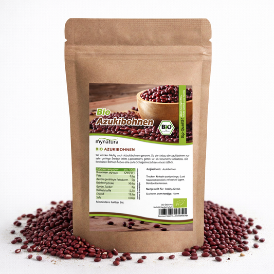 Mynatura Bio Azukibohnen getrocknet – im Beutel ab 1kg