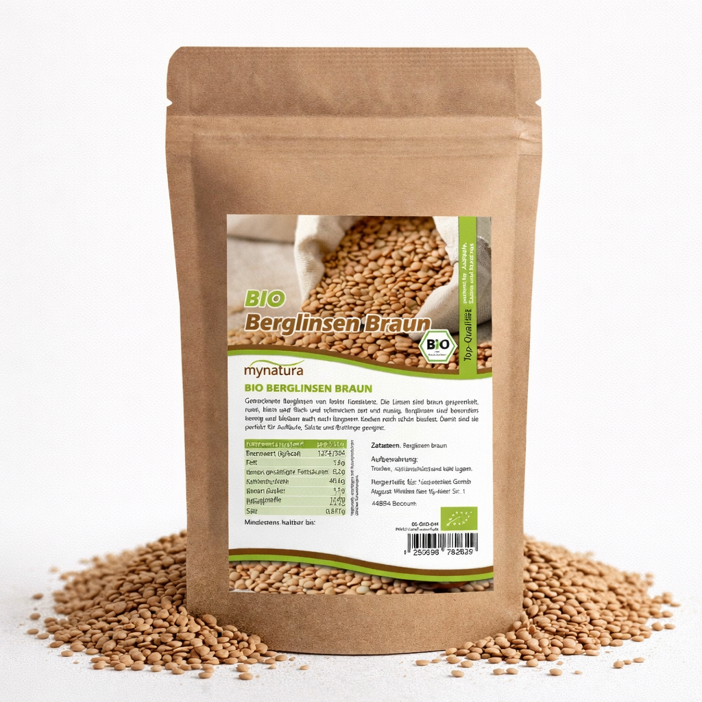 Bio Berglinsen braun - im Beutel ab 1kg