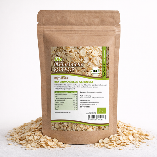 Bio Erdmandeln gehobelt – im Beutel ab 1kg