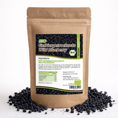 Bio Wildheidelbeeren gefriergetrocknet – im Beutel ab 200g