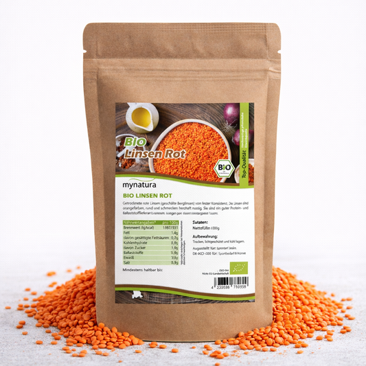 Mynatura Bio Rote Linsen – im Beutel ab 1kg