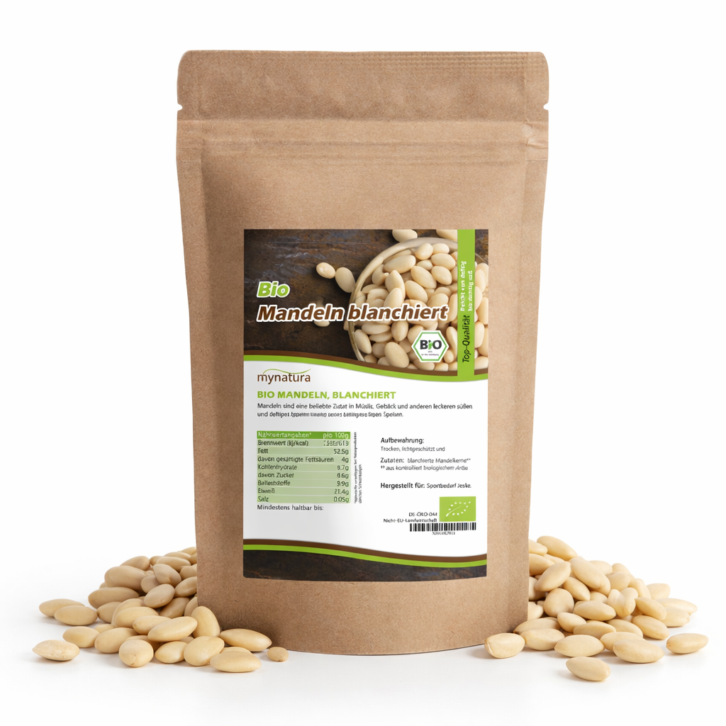 Bio blanchierte Mandelkerne - im Beutel ab 1kg