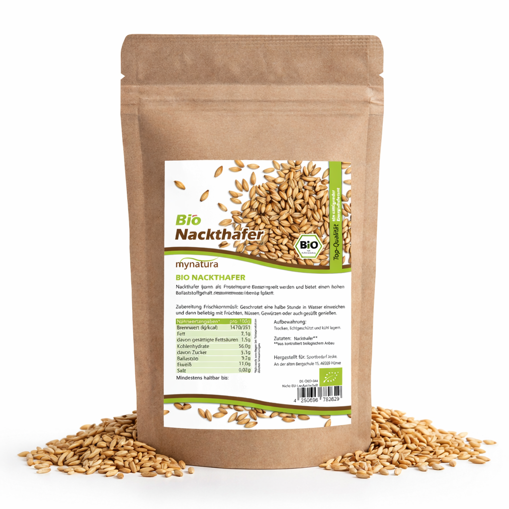 Mynatura Bio Nackthafer im Beutel ab 1kg