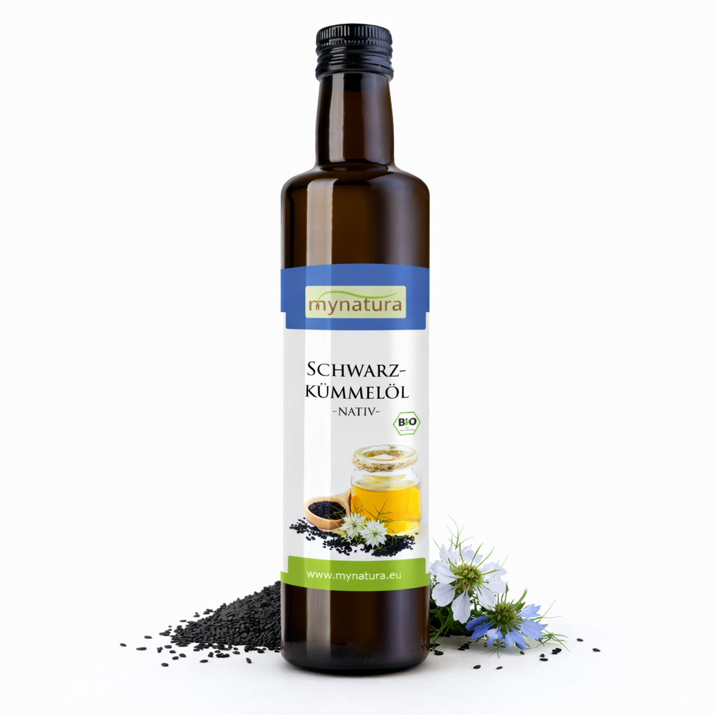 Mynatura Bio Schwarzkümmelöl – in der Glasflasche ab 250ml