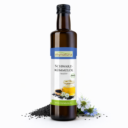 Mynatura Bio Schwarzkümmelöl – in der Glasflasche ab 250ml