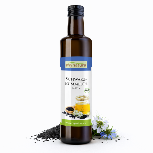 Mynatura Bio Schwarzkümmelöl – in der Glasflasche ab 250ml