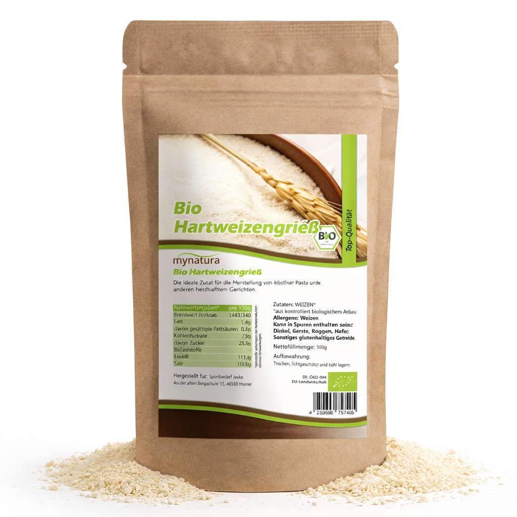 Mynatura Bio Hartweizengrieß – im Beutel ab 1kg