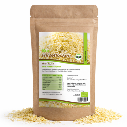 Mynatura Bio Hirseflocken aus Goldhirse – im Beutel ab 500g