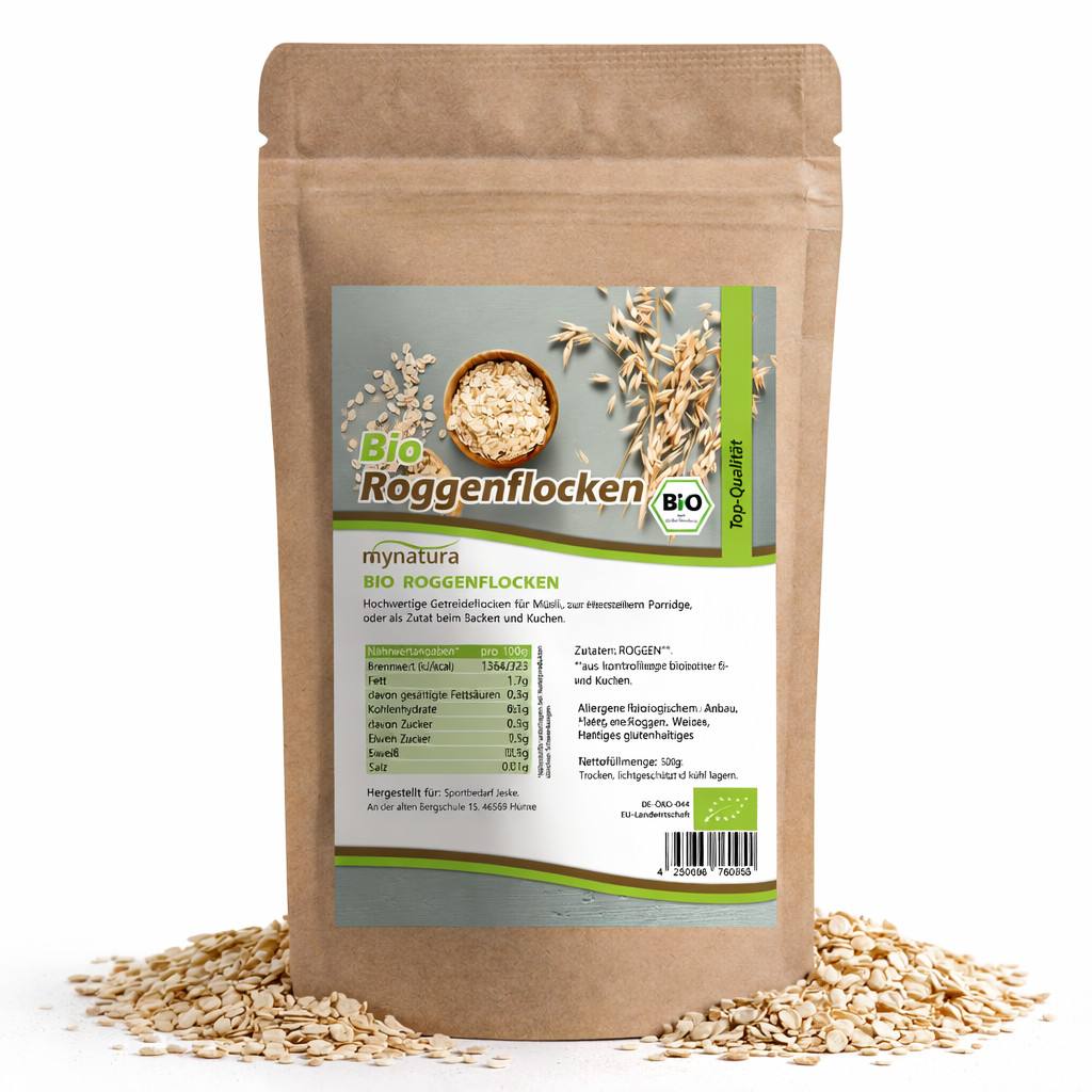 Mynatura Bio Roggenflocken – im Beutel ab 500g
