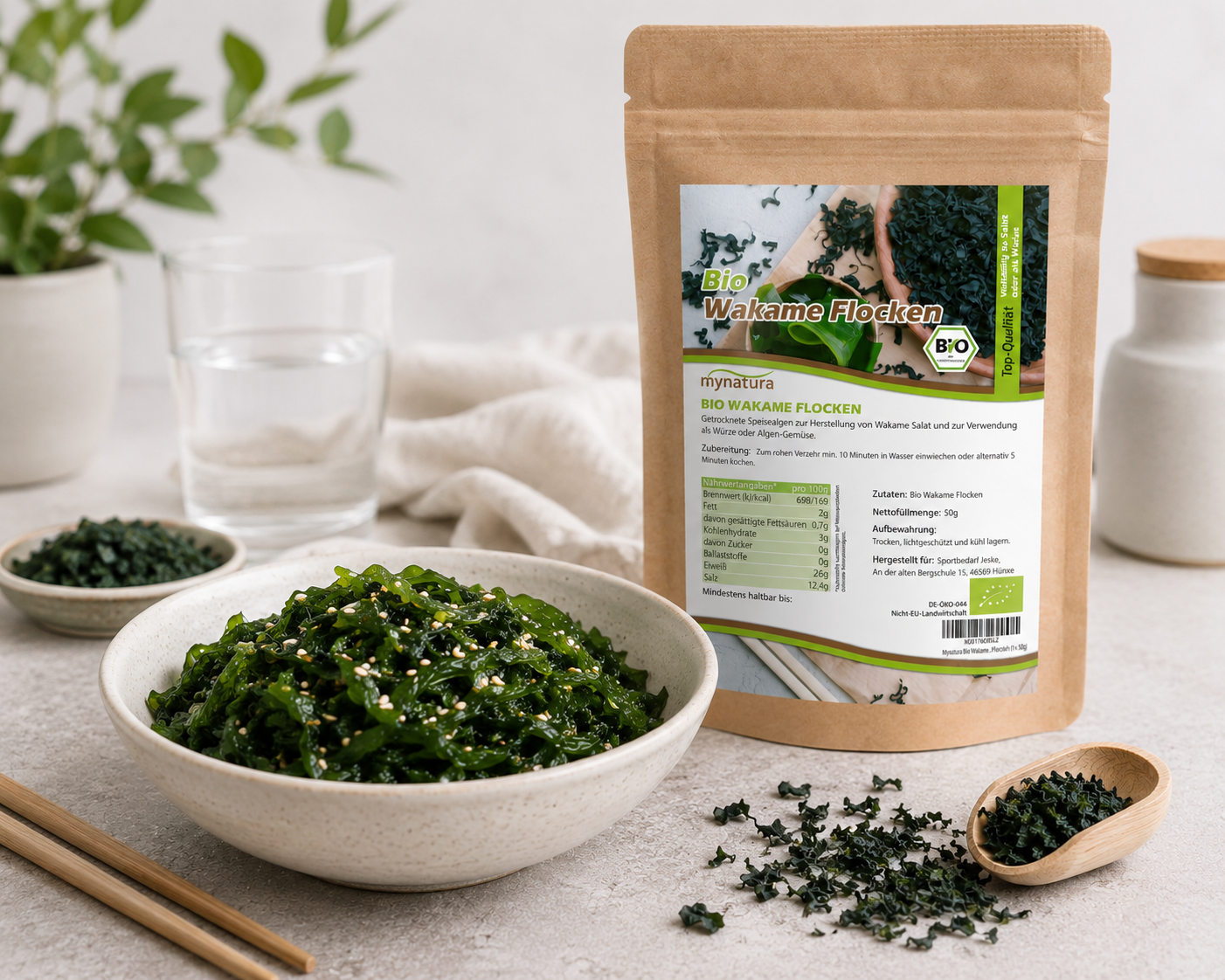 Bio Wakameflocken – im Beutel ab 50g