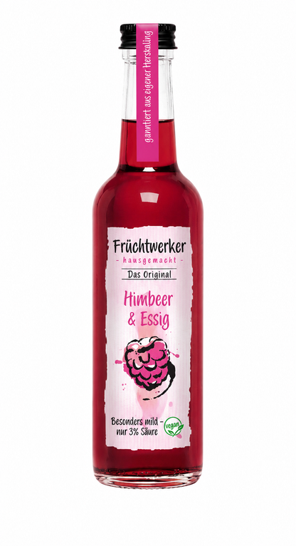 Fruchtwerker Himbeer & Essig - in der Flasche 250ml