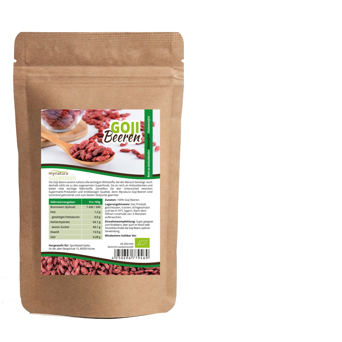 Mynatura Bio Gojibeeren im Beutel ab 1Kg