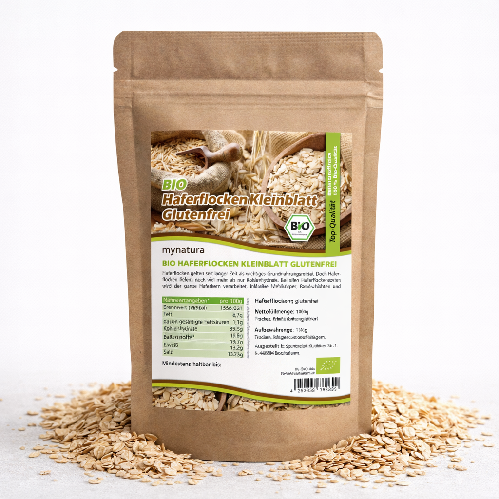 Bio Haferflocken Kleinblatt – im Beutel ab 1kg