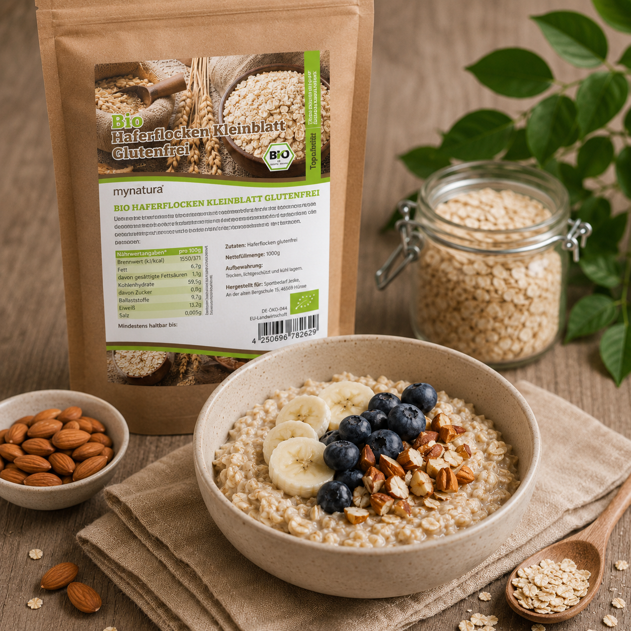 Bio Haferflocken Kleinblatt – im Beutel ab 1kg
