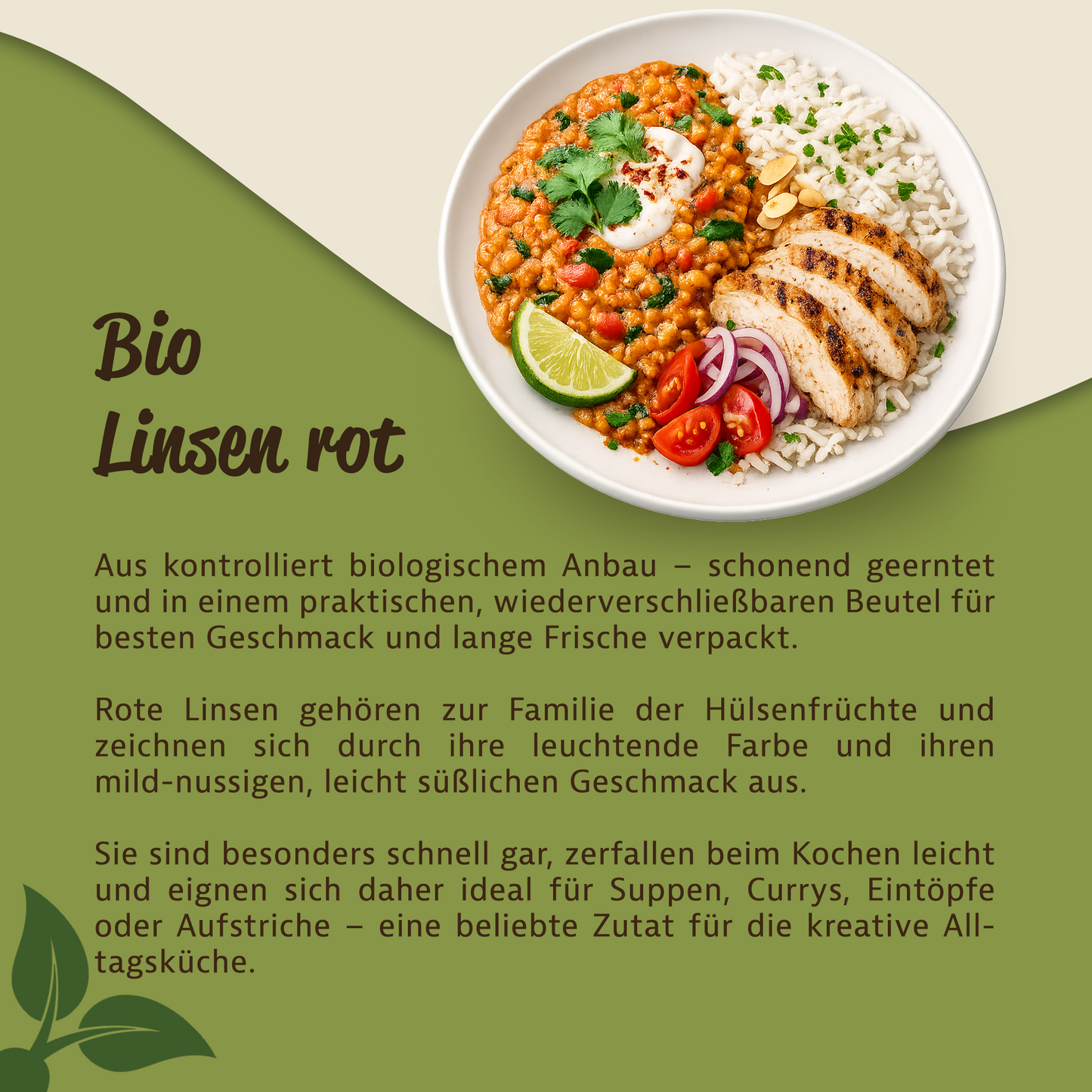 Mynatura Bio Rote Linsen – im Beutel ab 1kg