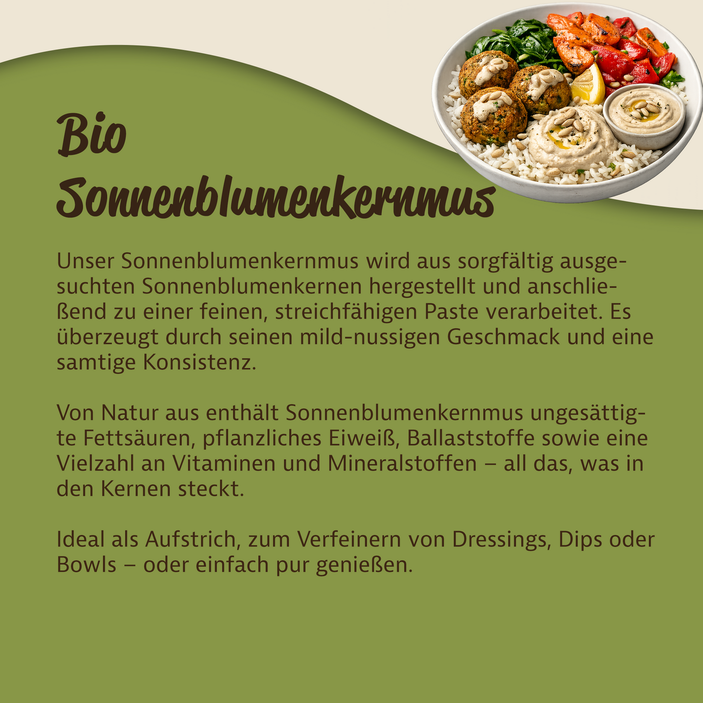 Sonnenblumenkernmus - im Glas ab 500g