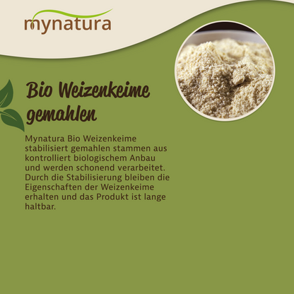 Mynatura Bio Weizenkeime stabilisiert gemahlen im Beutel ab 1kg