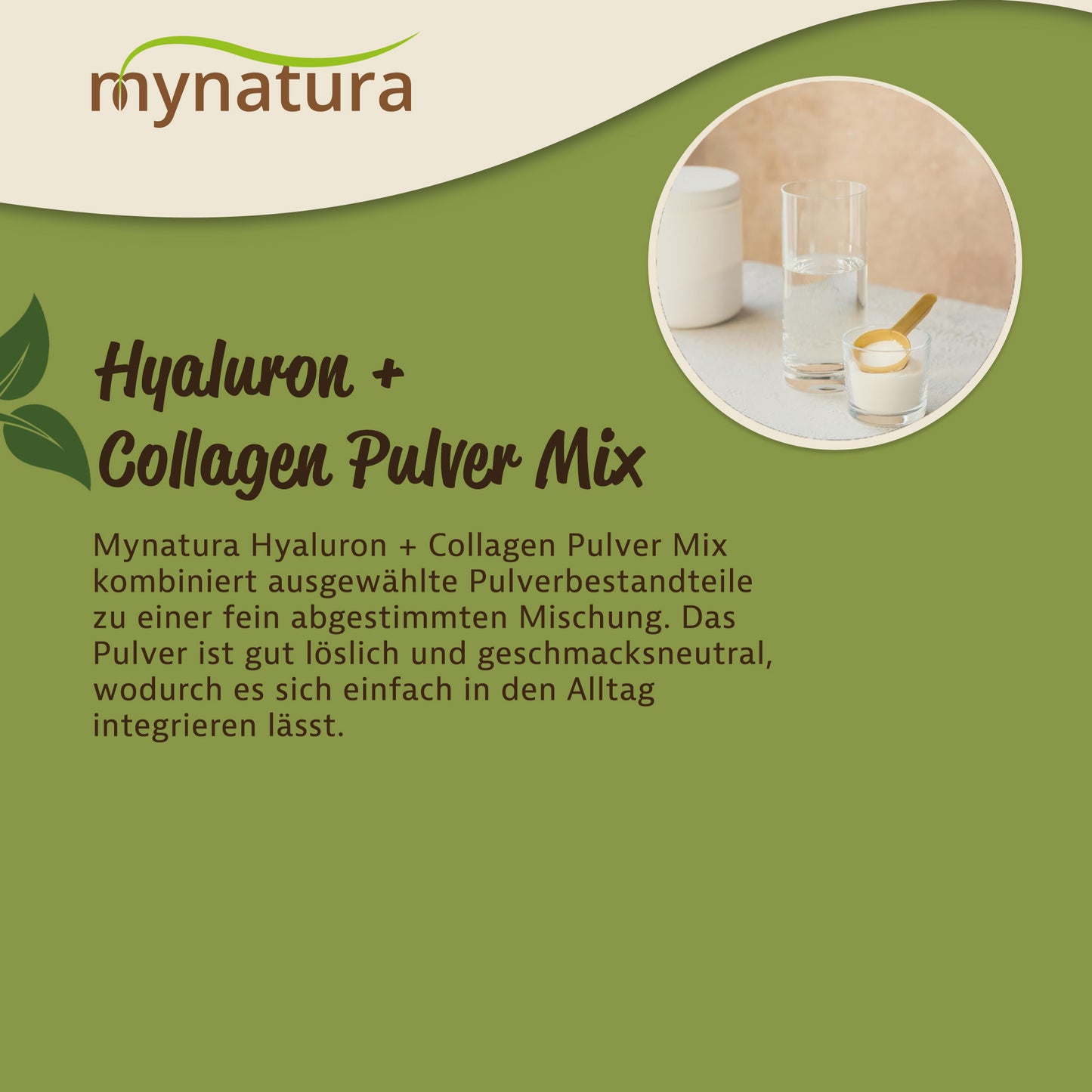 Mynatura Hyaluron + Collagen Pulver Mix – im Beutel ab 400g