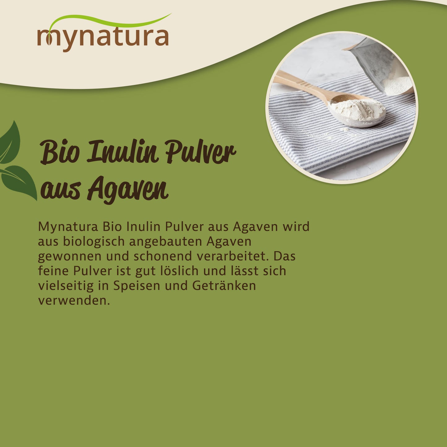 Bio Agaven Inulin Pulver – im Beutel ab 1kg