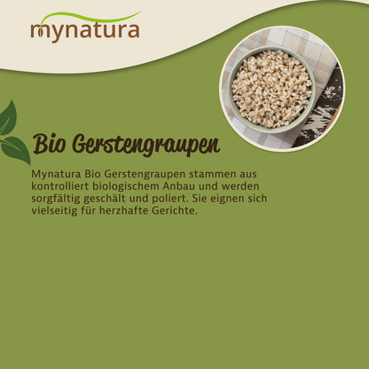 Mynatura Bio Gerstengraupen im Beutel ab 1kg