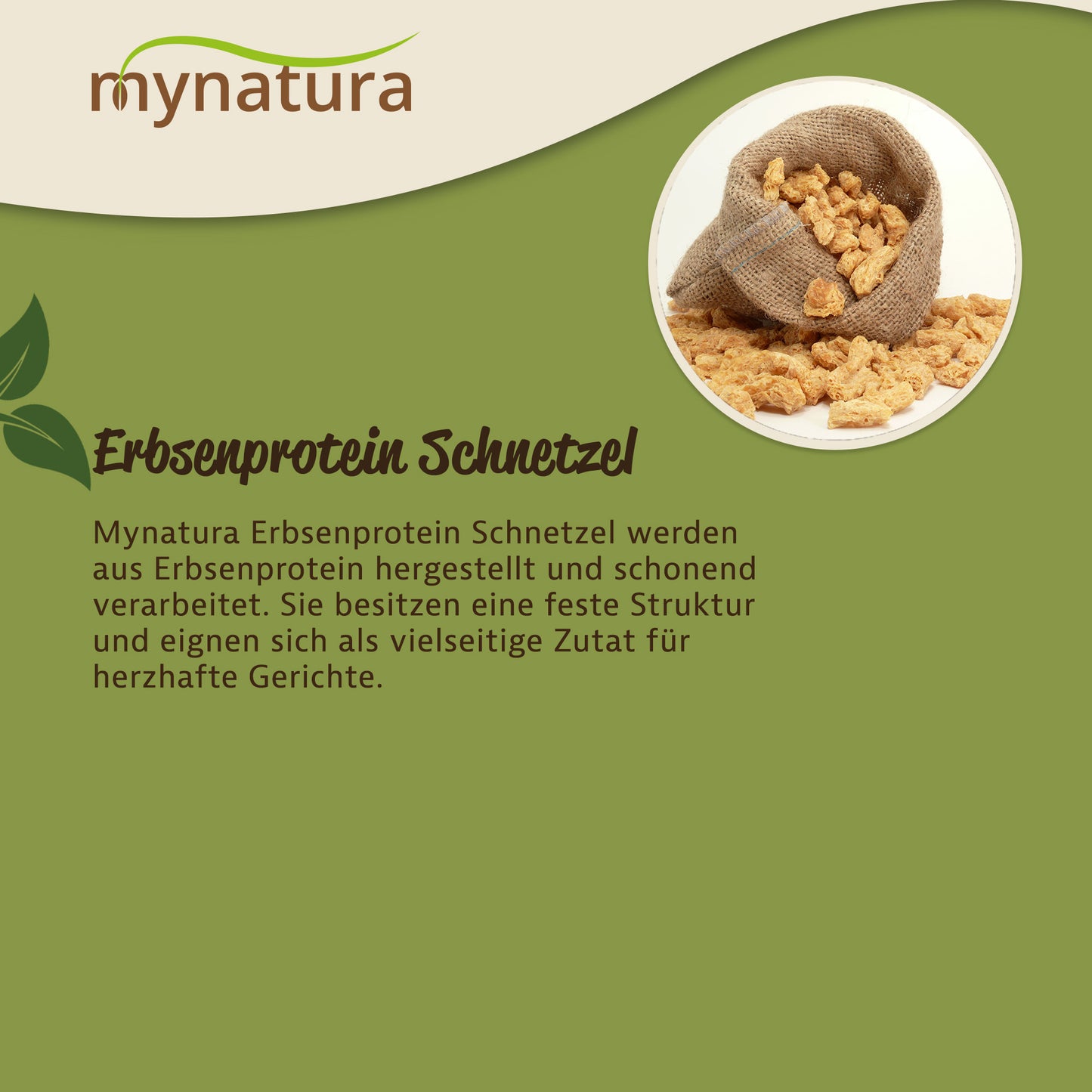 Mynatura Erbsenprotein Schnetzel - im Beutel ab 600g
