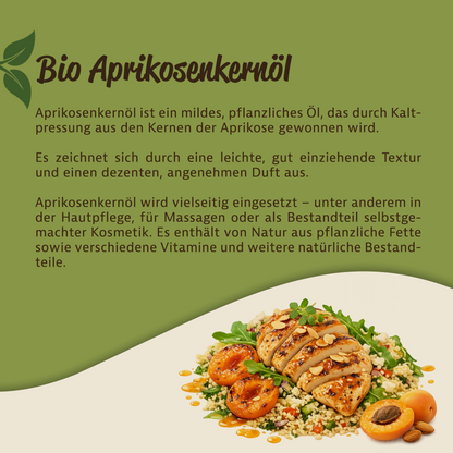 Bio Aprikosenkernöl - in der Flasche ab 250ml