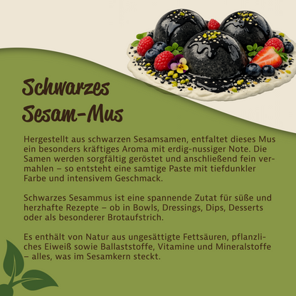 Schwarzes Sesammus - im Glas ab 500g