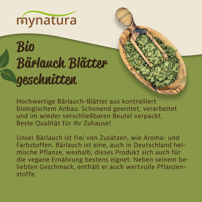 Mynatura Bio Bärlauch Blätter geschnitten im Beutel ab 100g
