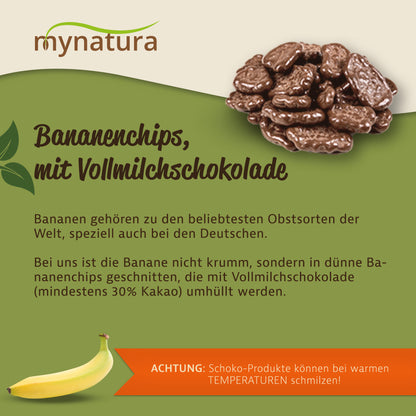 Bananenchips in Vollmilchschokolade - im Beutel ab 1kg