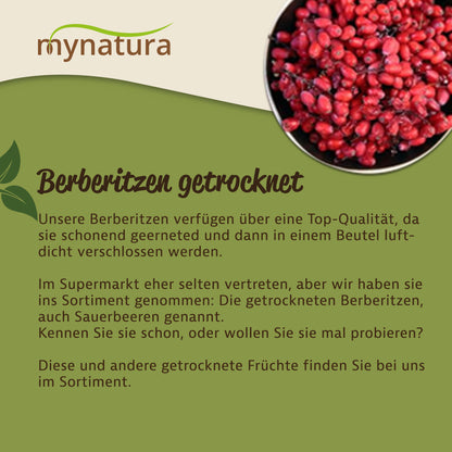 Berberitzen getrocknet – im Beutel ab 1kg