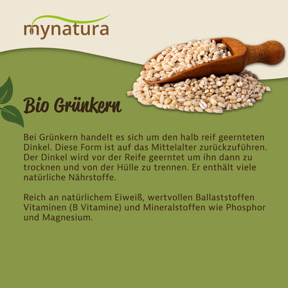 Mynatura Bio Grünkern - ganz - im Beutel ab 500g