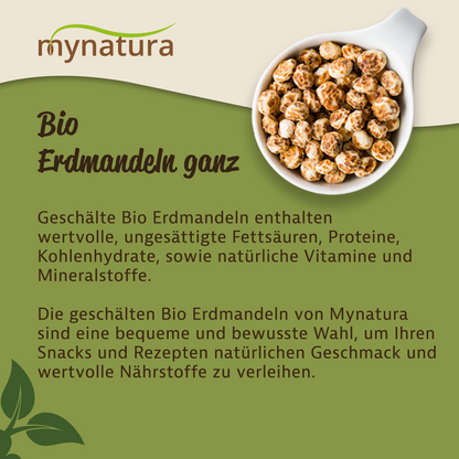Mynatura Bio Erdmandeln ganz geschält – im Beutel ab 1kg