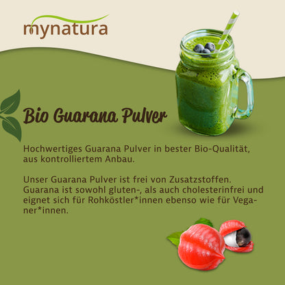 Mynatura Bio Guarana Pulver – im Beutel ab 250g