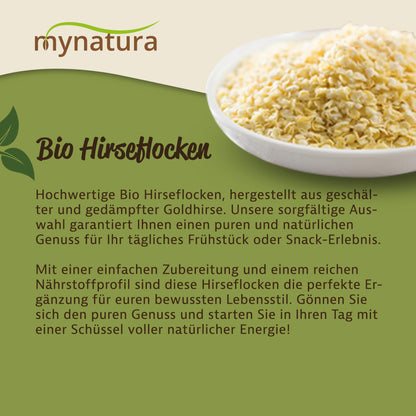 Mynatura Bio Hirseflocken aus Goldhirse – im Beutel ab 500g