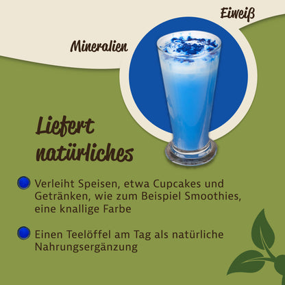 Blaues Spirulina Pulver – im Beutel ab 30g