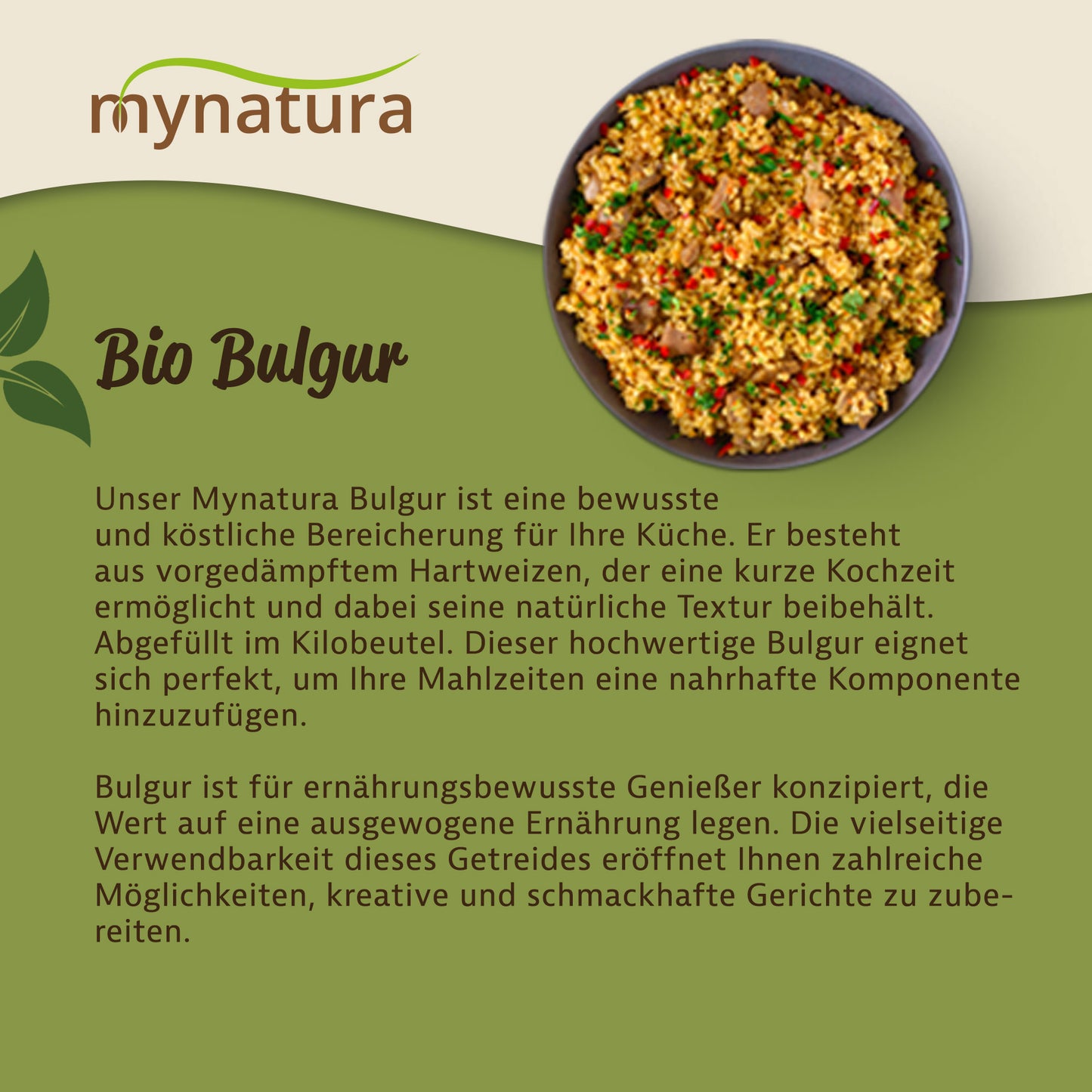 Mynatura Bio Bulgur – im Beutel ab 1kg