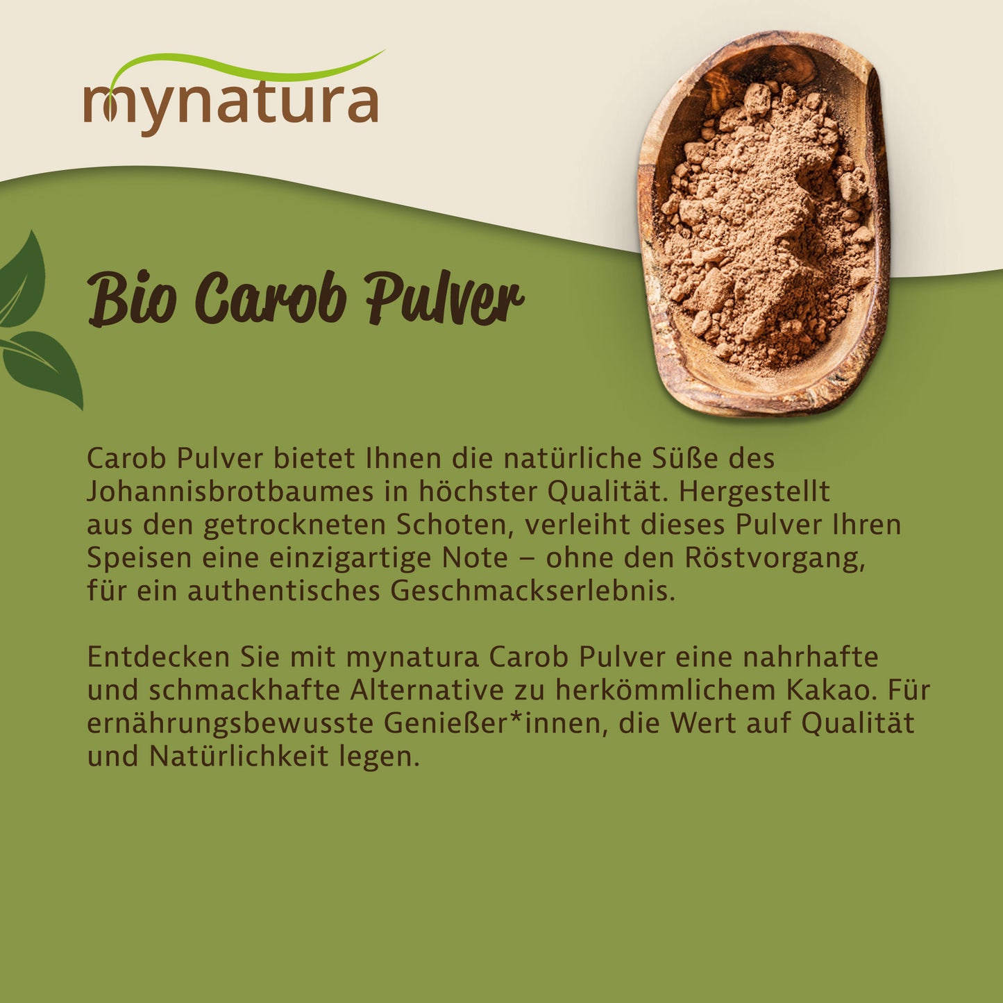 Bio Carob Pulver – im Beutel ab 250g