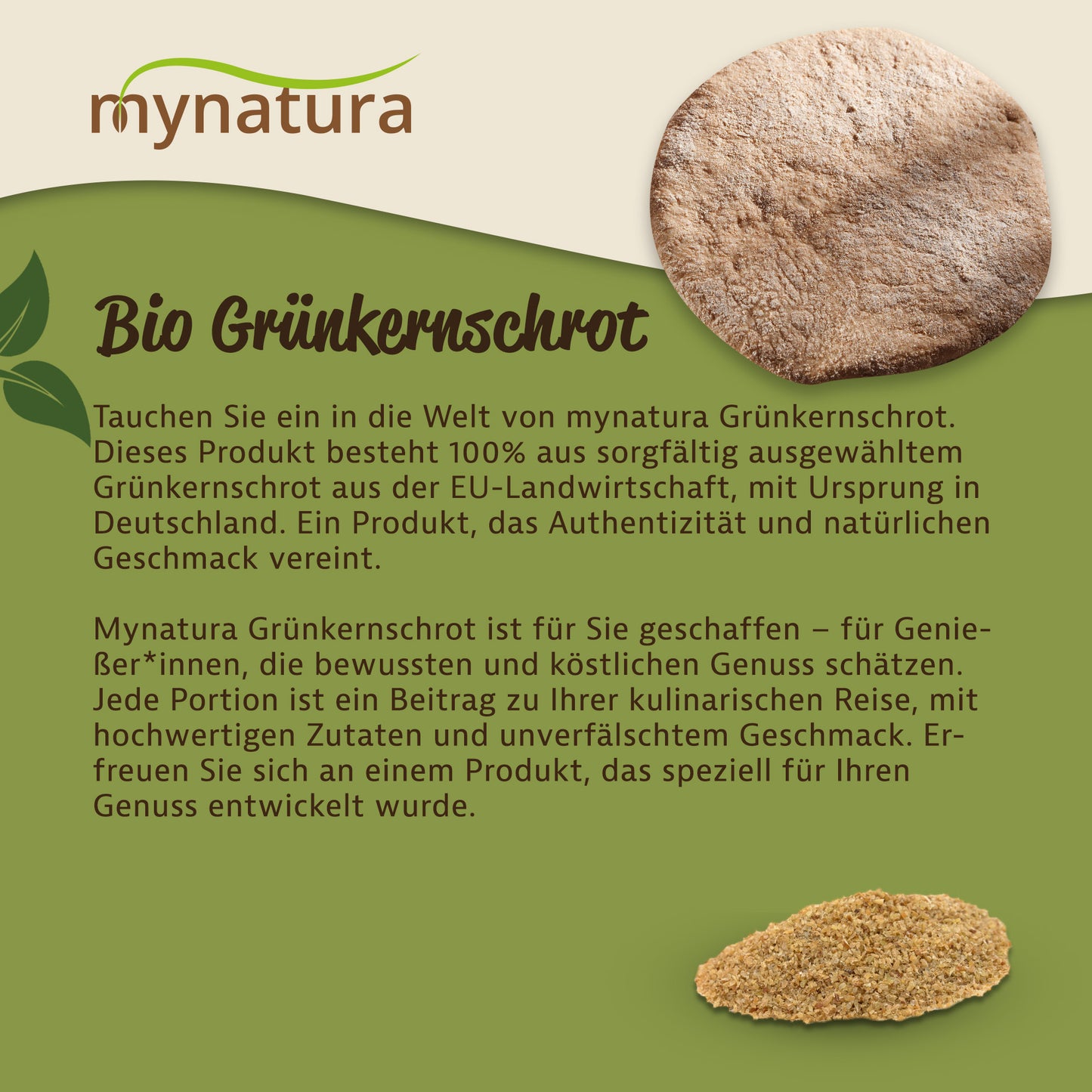 Mynatura Bio Grünkernschrot grob - im Beutel ab 1kg
