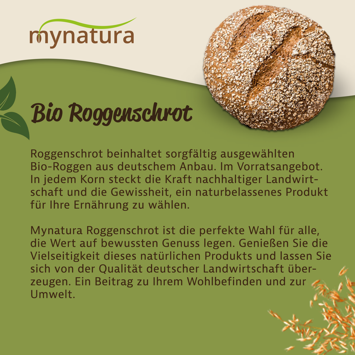 Mynatura Bio Roggenschrot – im Beutel ab 1kg