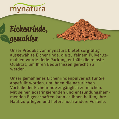 Eichenrinde gemahlen – im Beutel ab 100g