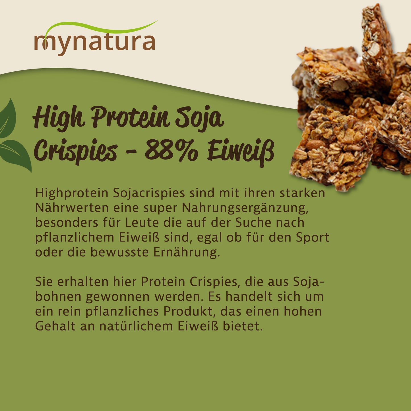 Soja Protein Crispies – 88 % pflanzliches Eiweiß - im Beutel ab 1kg