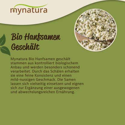 Bio Hanfsamen geschält – im Beutel ab 1kg