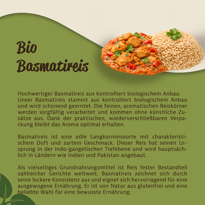 Mynatura Bio Vollkorn Basmatireis im Beutel ab 1kg