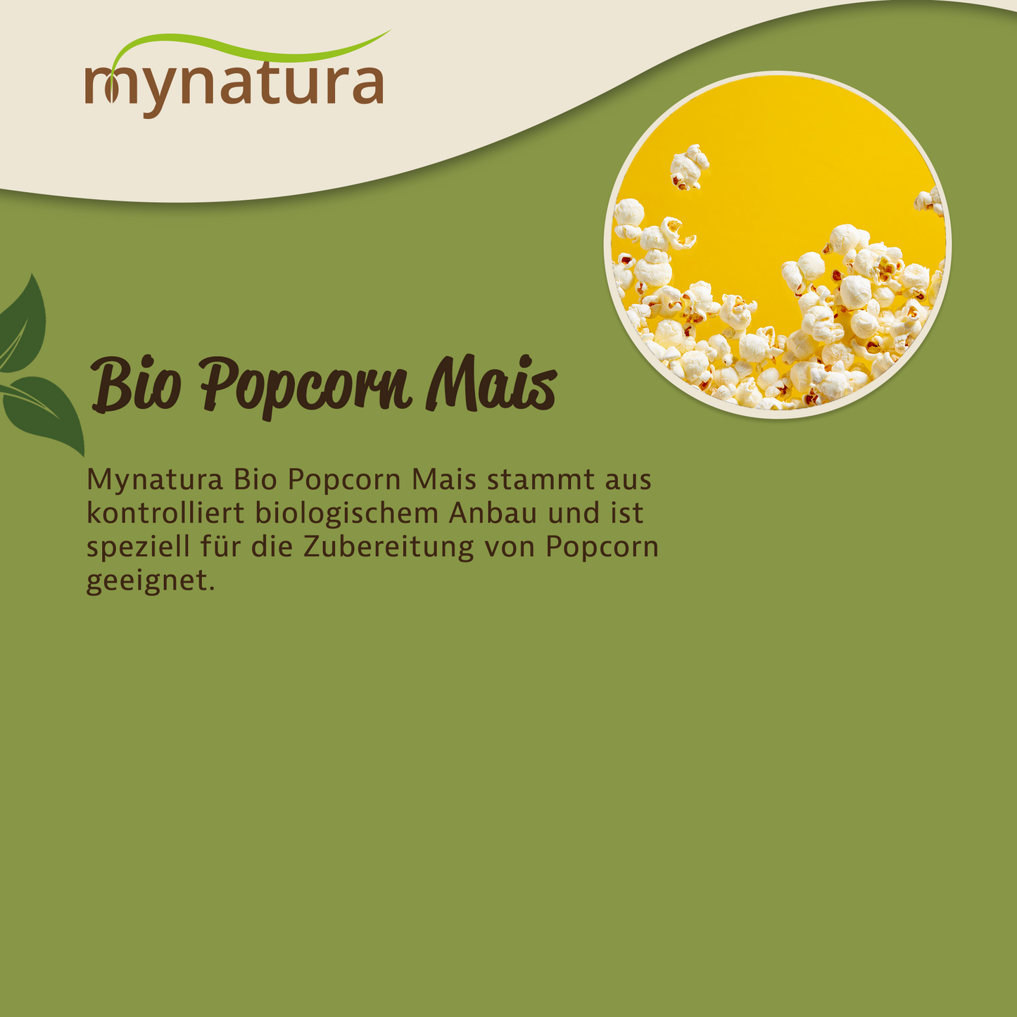 Mynatura Bio Popcornmais im Beutel ab 1kg